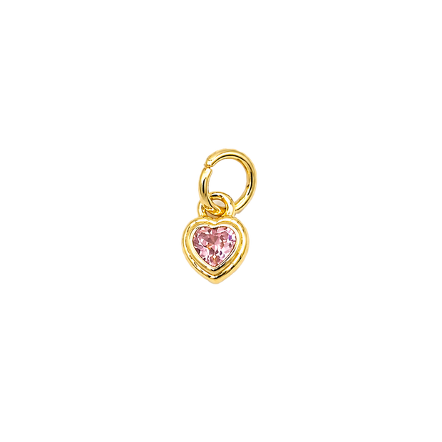 Dije mini corazón rosa