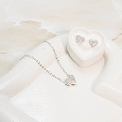 Dúo corazón  micro zircón P