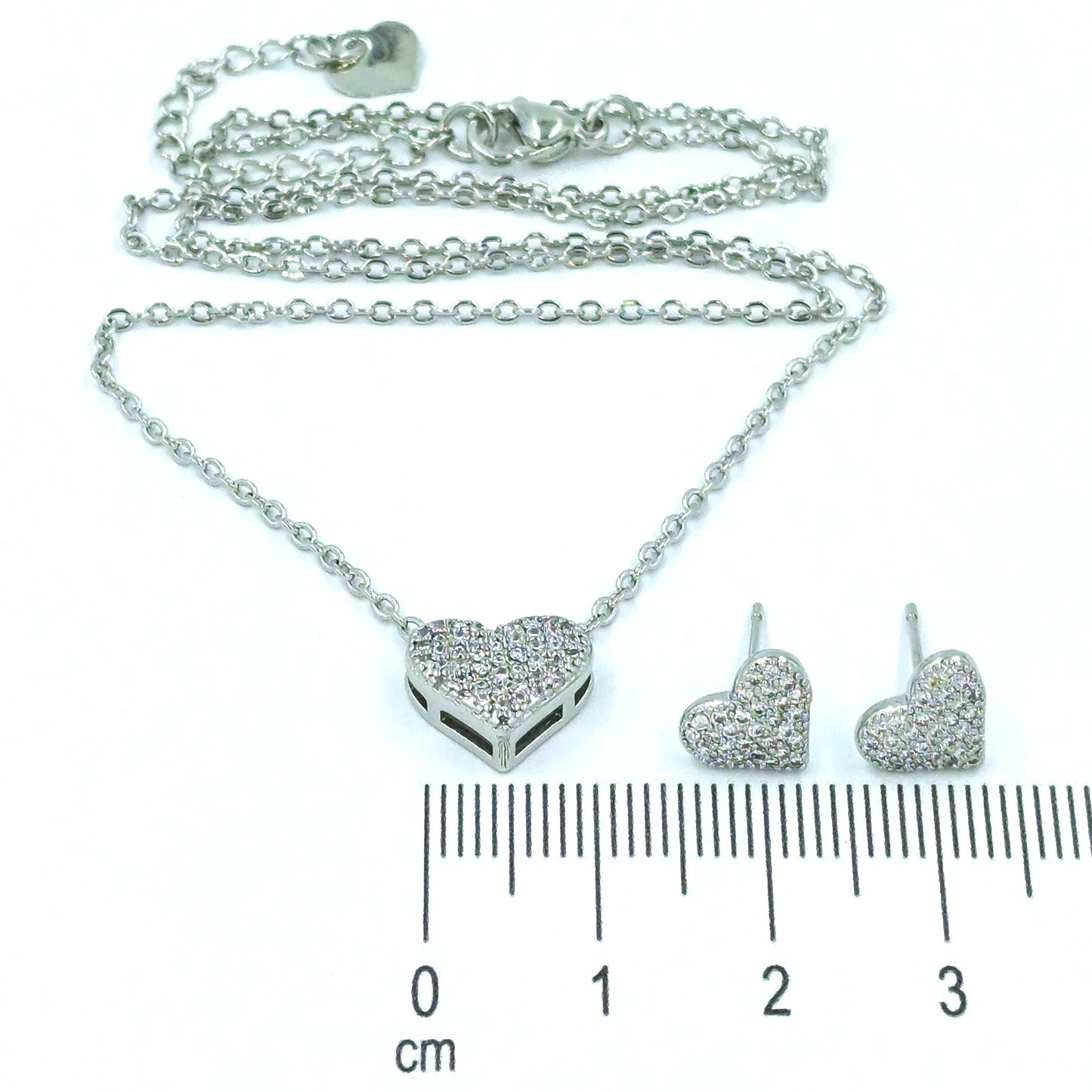 Dúo corazón  micro zircón P