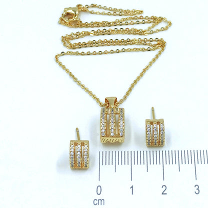 Dúo triple micro zircón