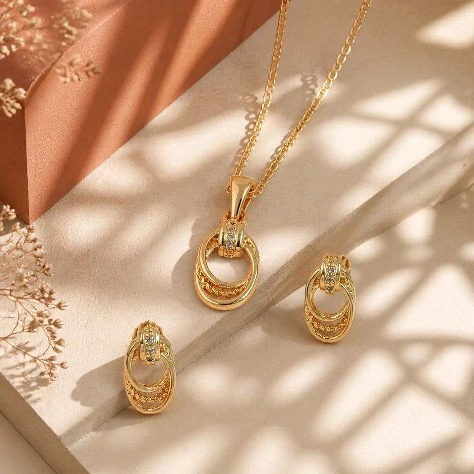 Dúo aros micro zircón