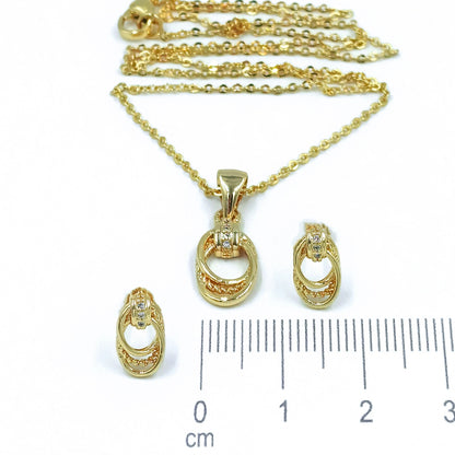 Dúo aros micro zircón