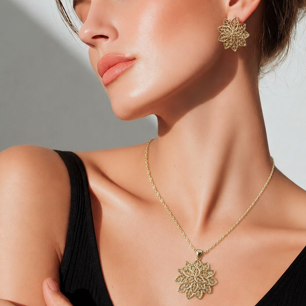 Dúo flor filigrana