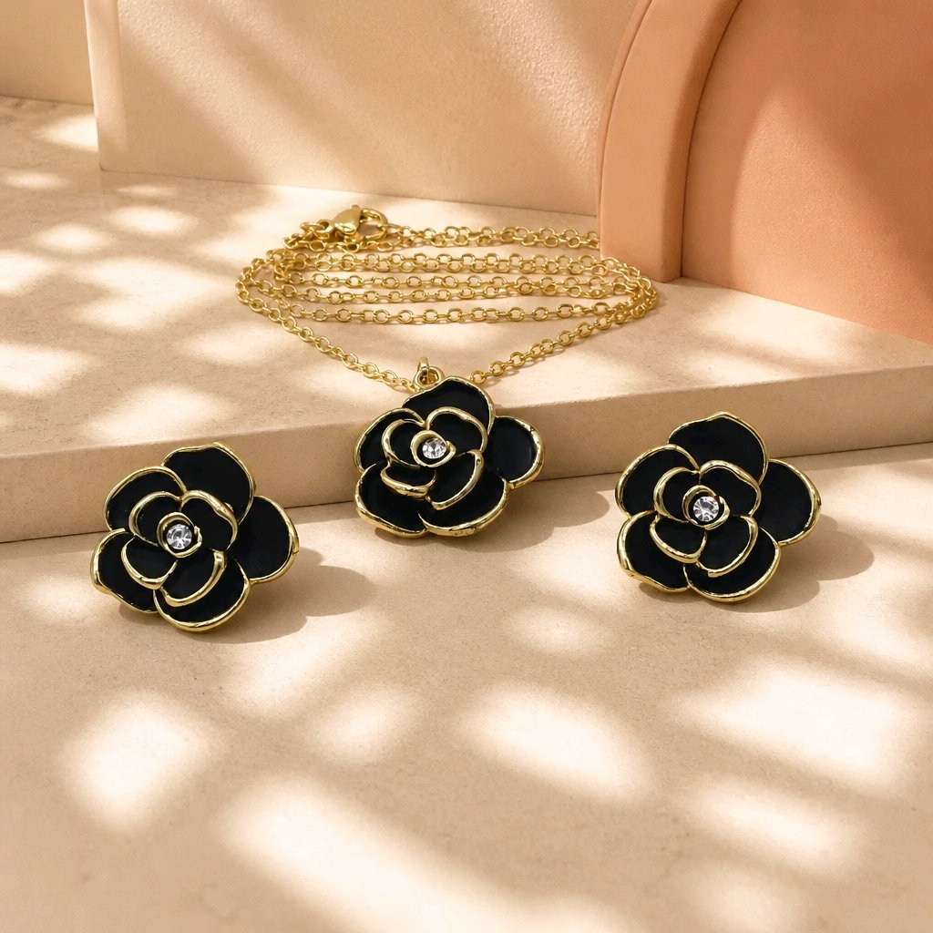 Dúo flor negra