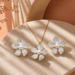 Dúo flor blanca