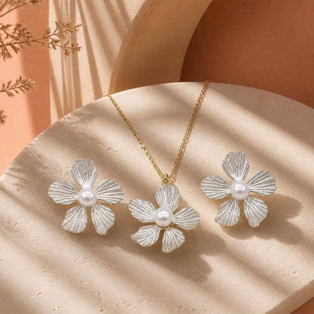 Dúo flor blanca