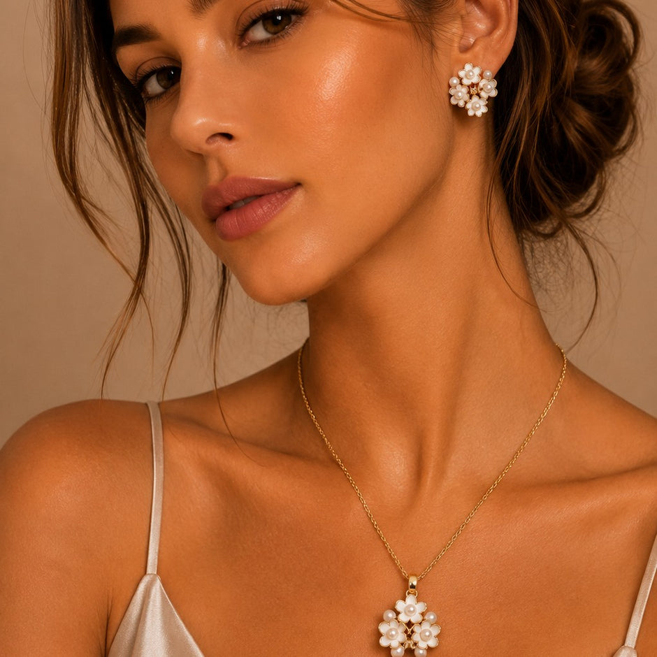Dúo flor mini blanca