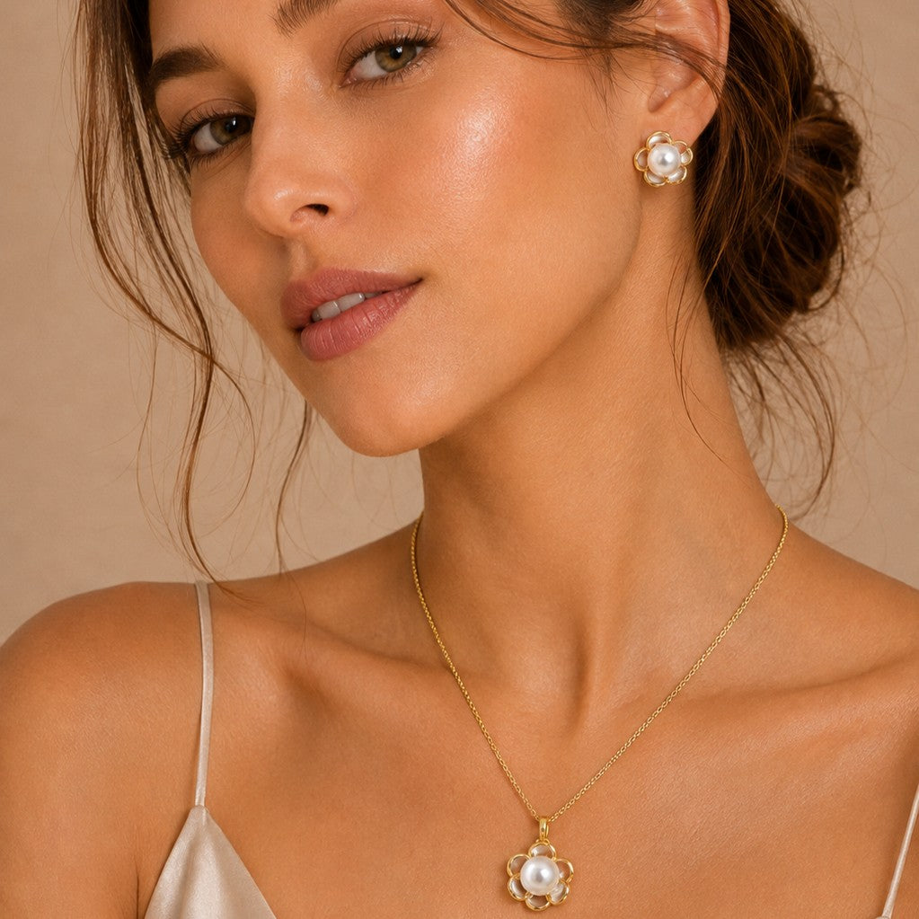 Dúo flor perla