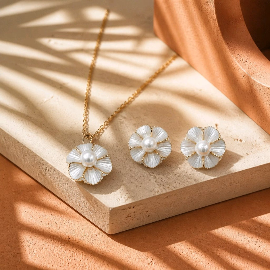Dúo flor blanca