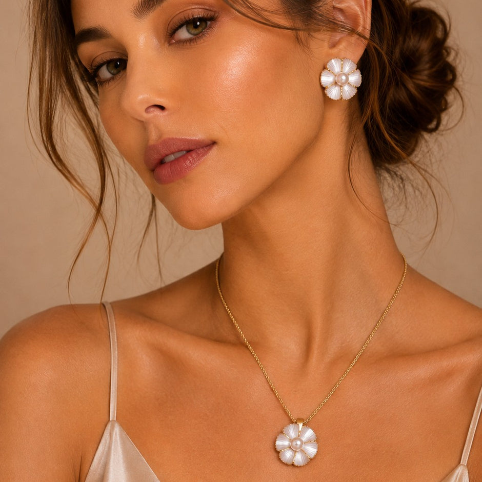 Dúo flor blanca