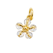 Dije flor zircón