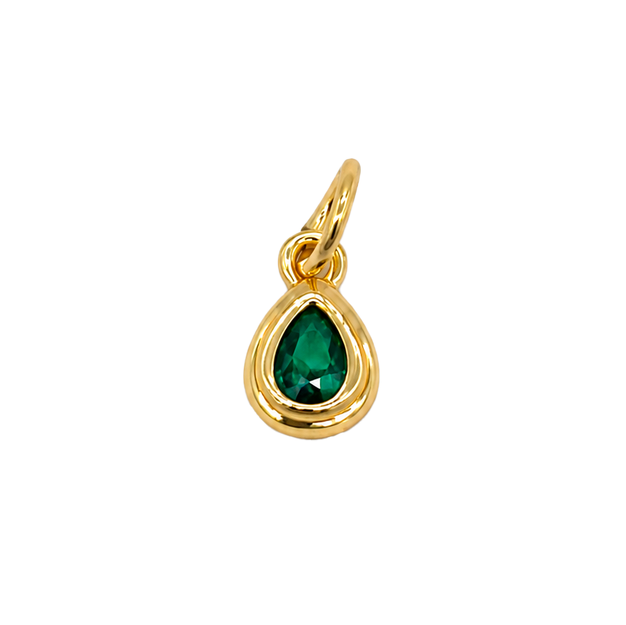Dije mini gota esmeralda