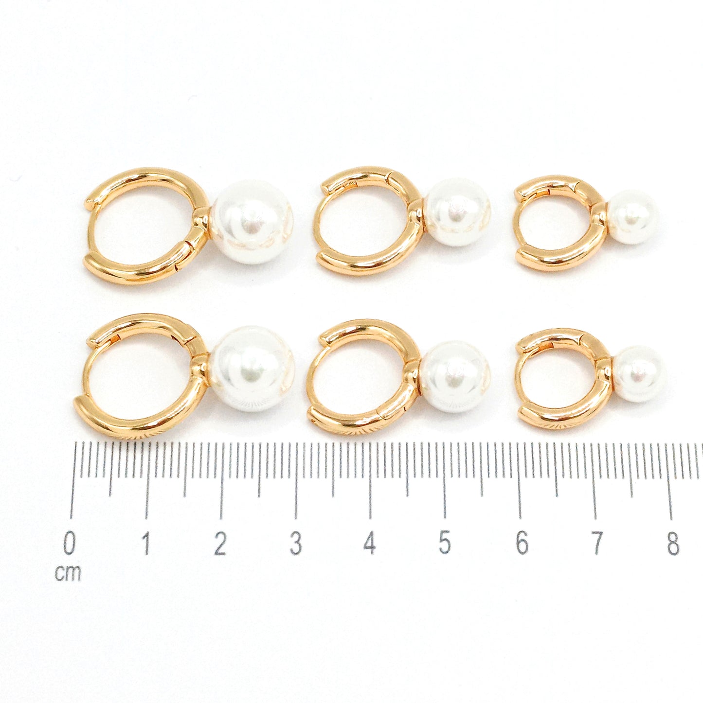 Orejera set perlas