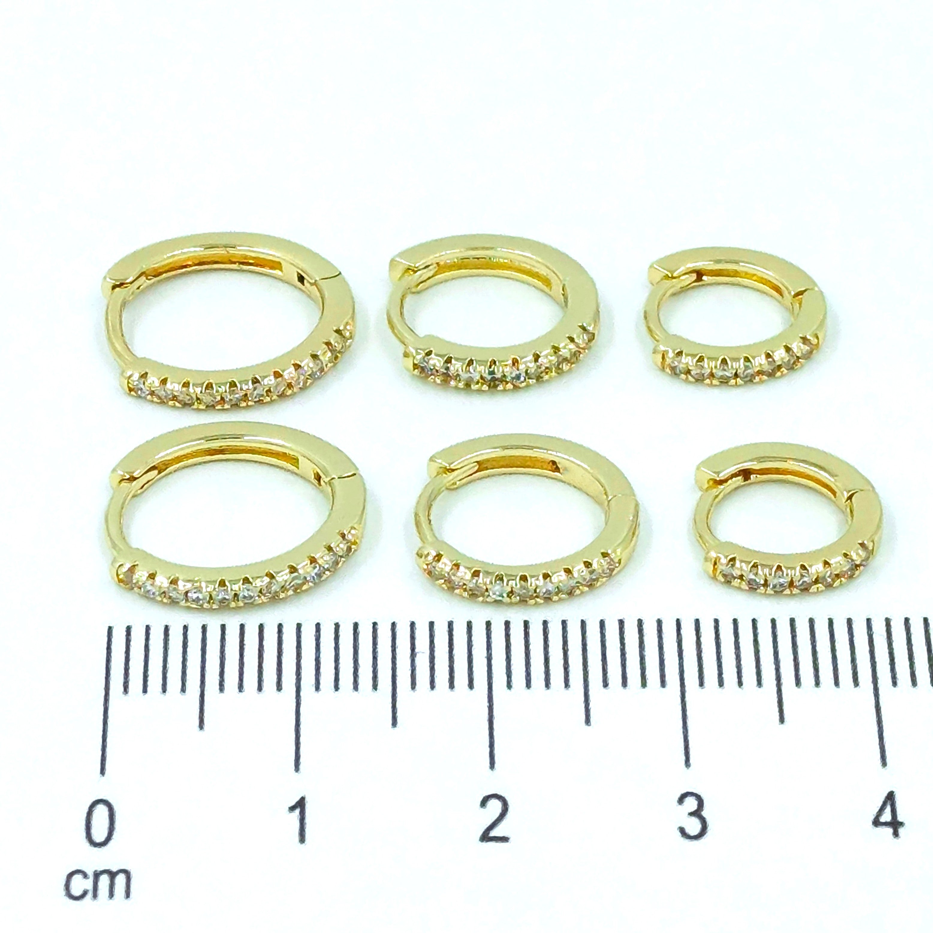 Orejera trío microzircon