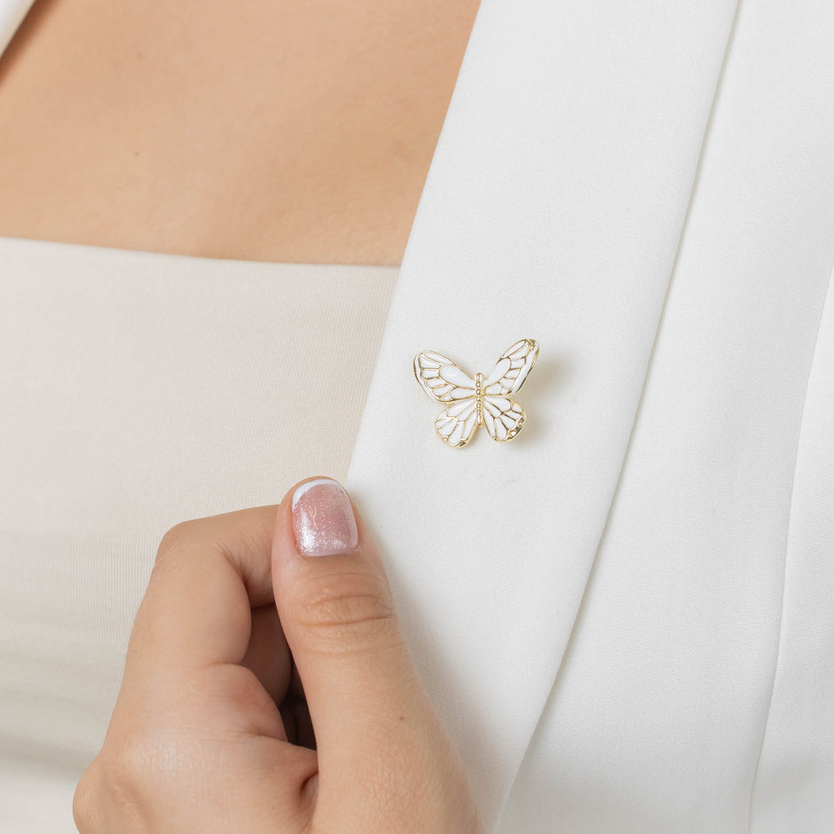 Broche mariposa esmaltada