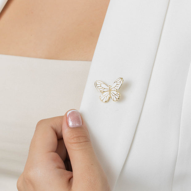 Broche mariposa esmaltada
