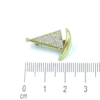 Broche velero microzircón