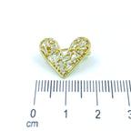 Broche corazón zircón