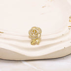 Broche mini rosa microzircón