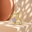 Broche perrito flor