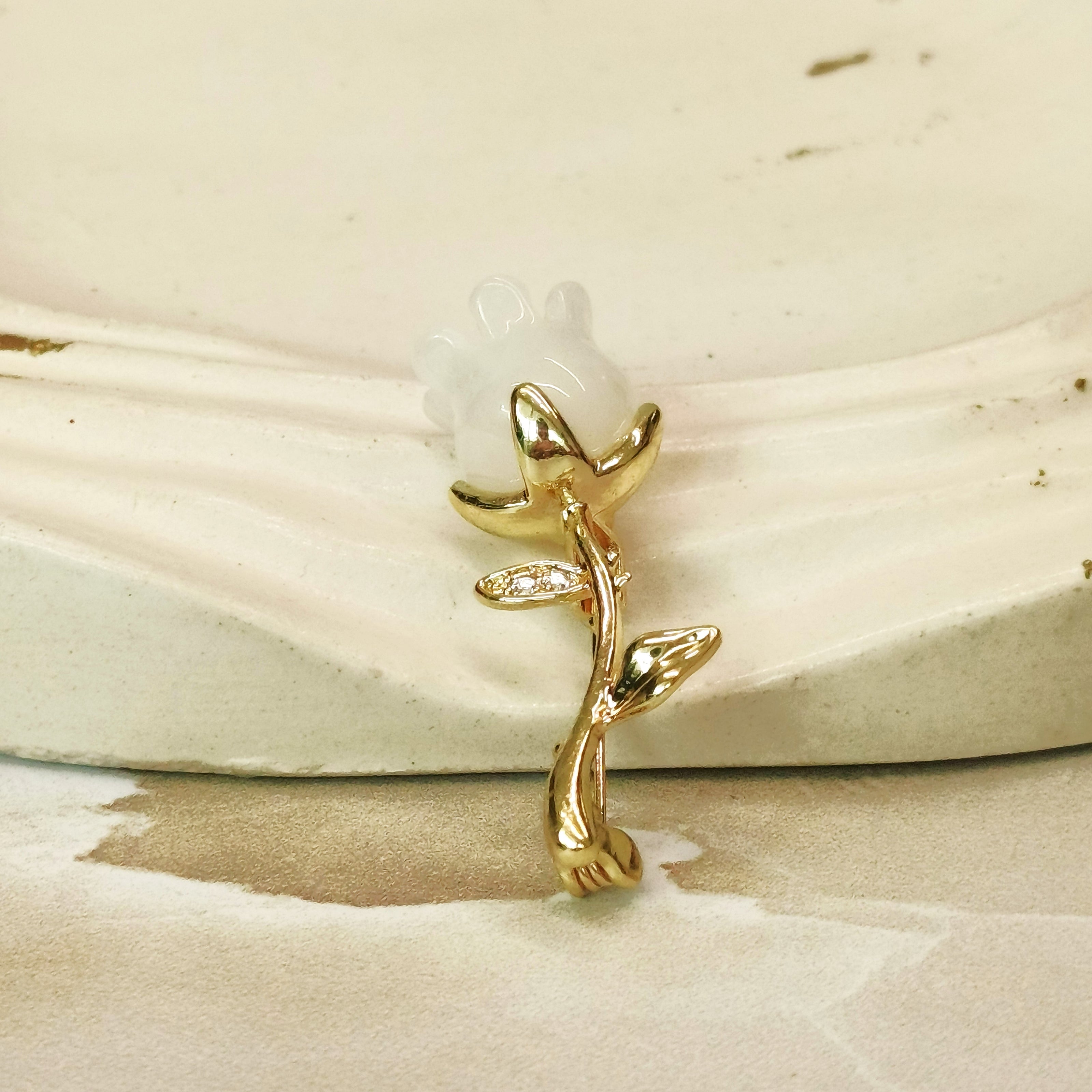 Broche rosa