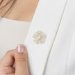 Broche ramo de perlas