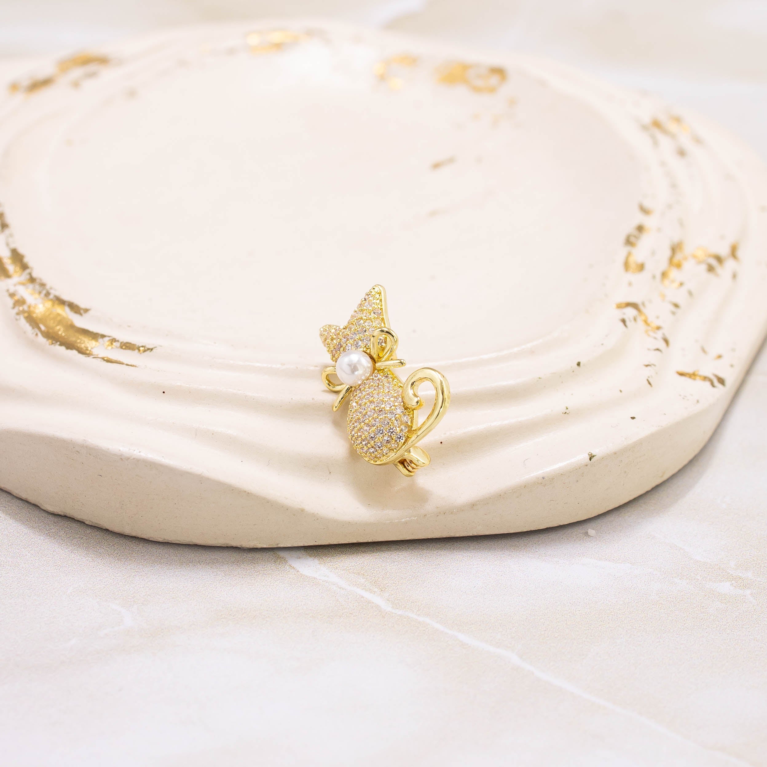 Broche gatico microzircon