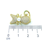 Broche gatico microzircon