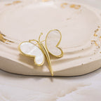 Broche mariposa nacar