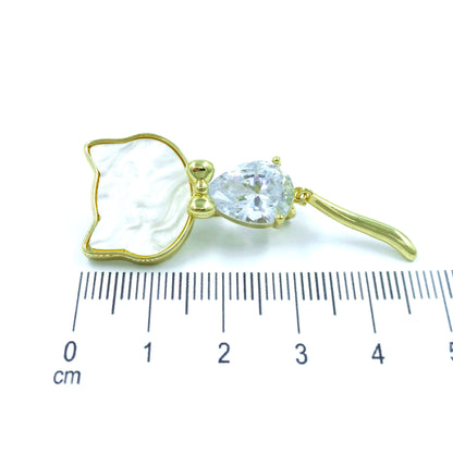 Broche gatico nacar