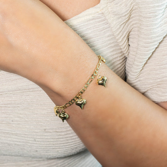 Pulsera corazones