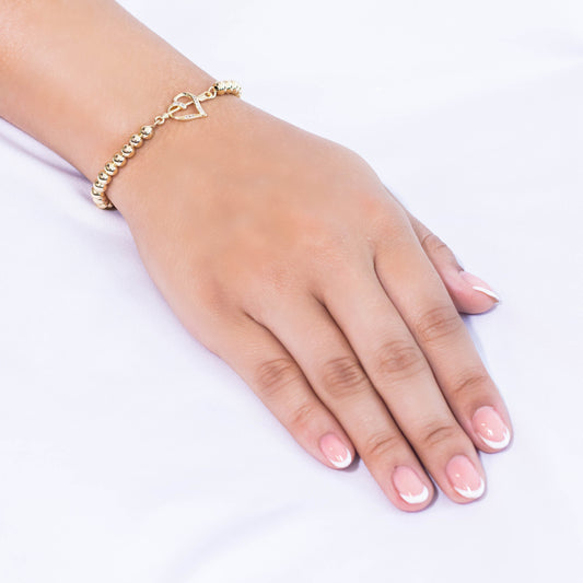 Pulsera balines corazón