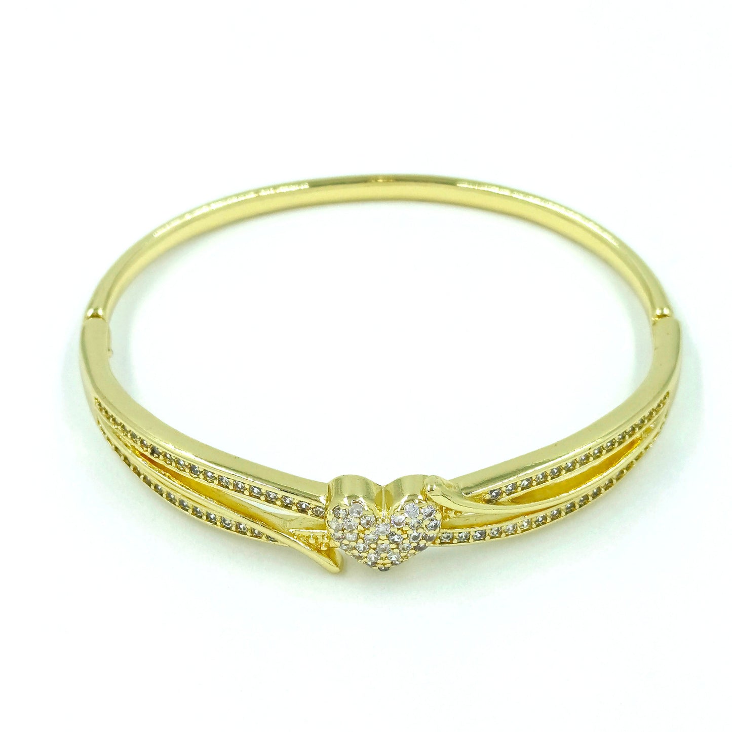 Pulsera corazón microzircon