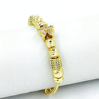 Pulsera flor-barril microzircón