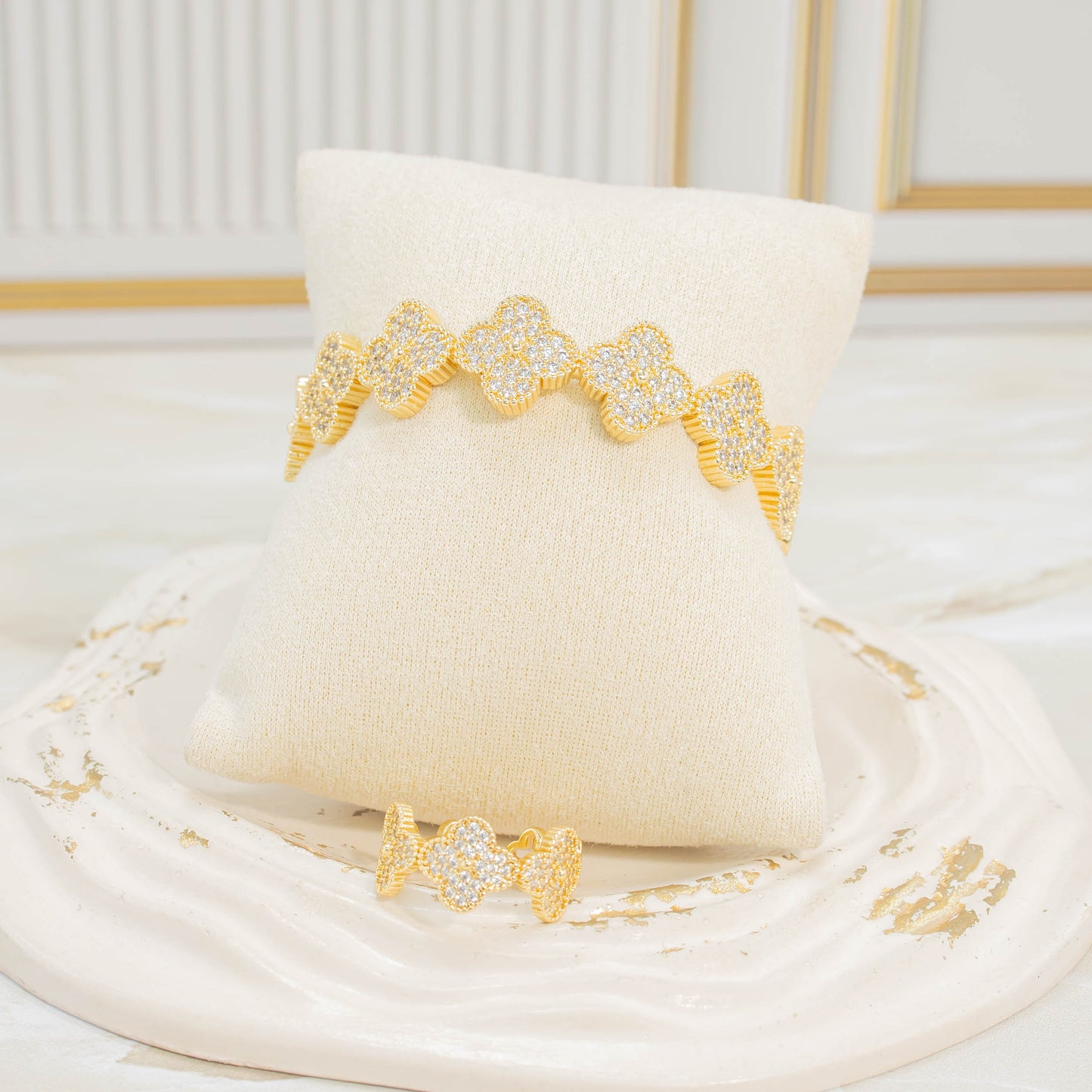 Pulsera + anillo set van cleef