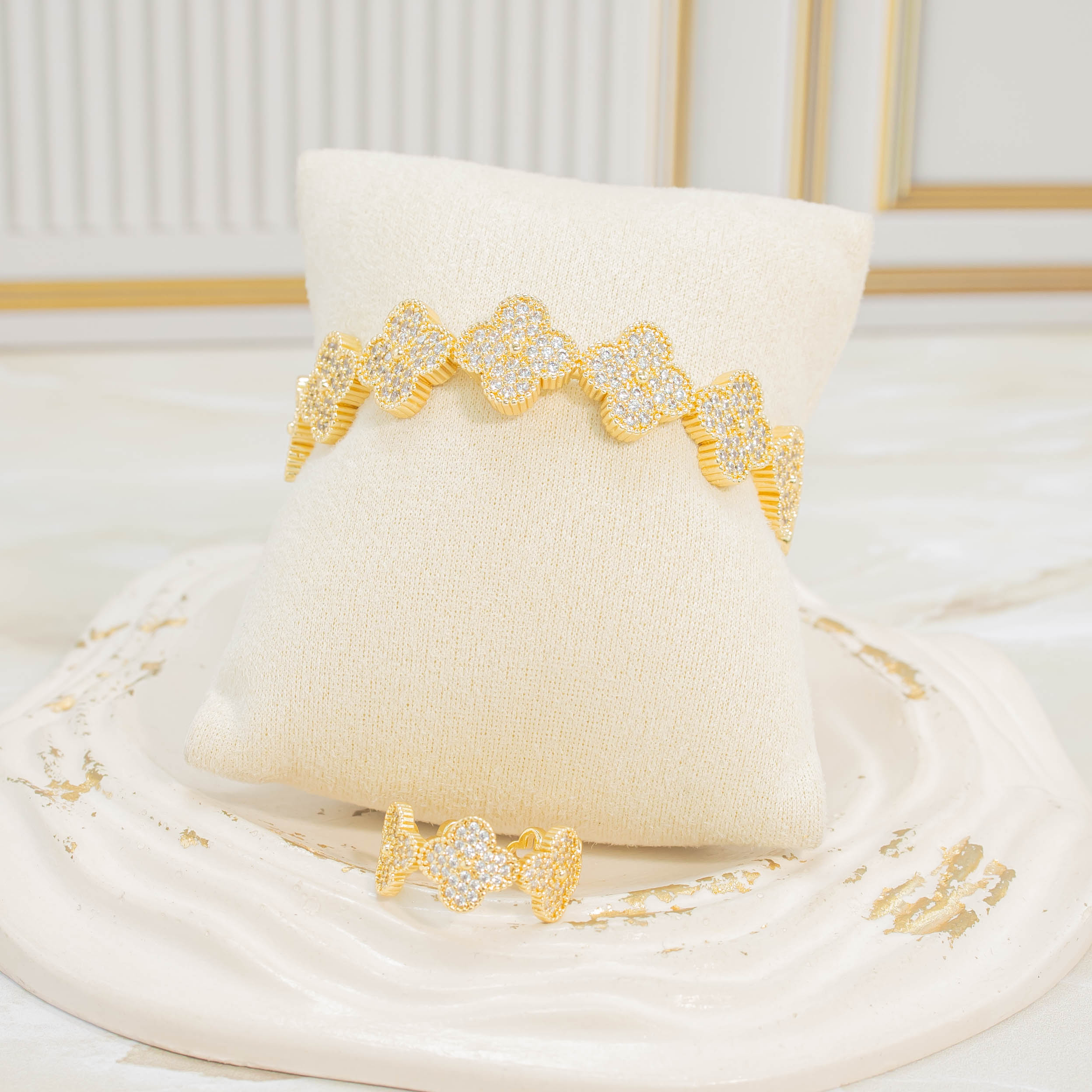 Pulsera + anillo set van cleef