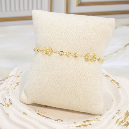 Pulsera balín diamantado osito