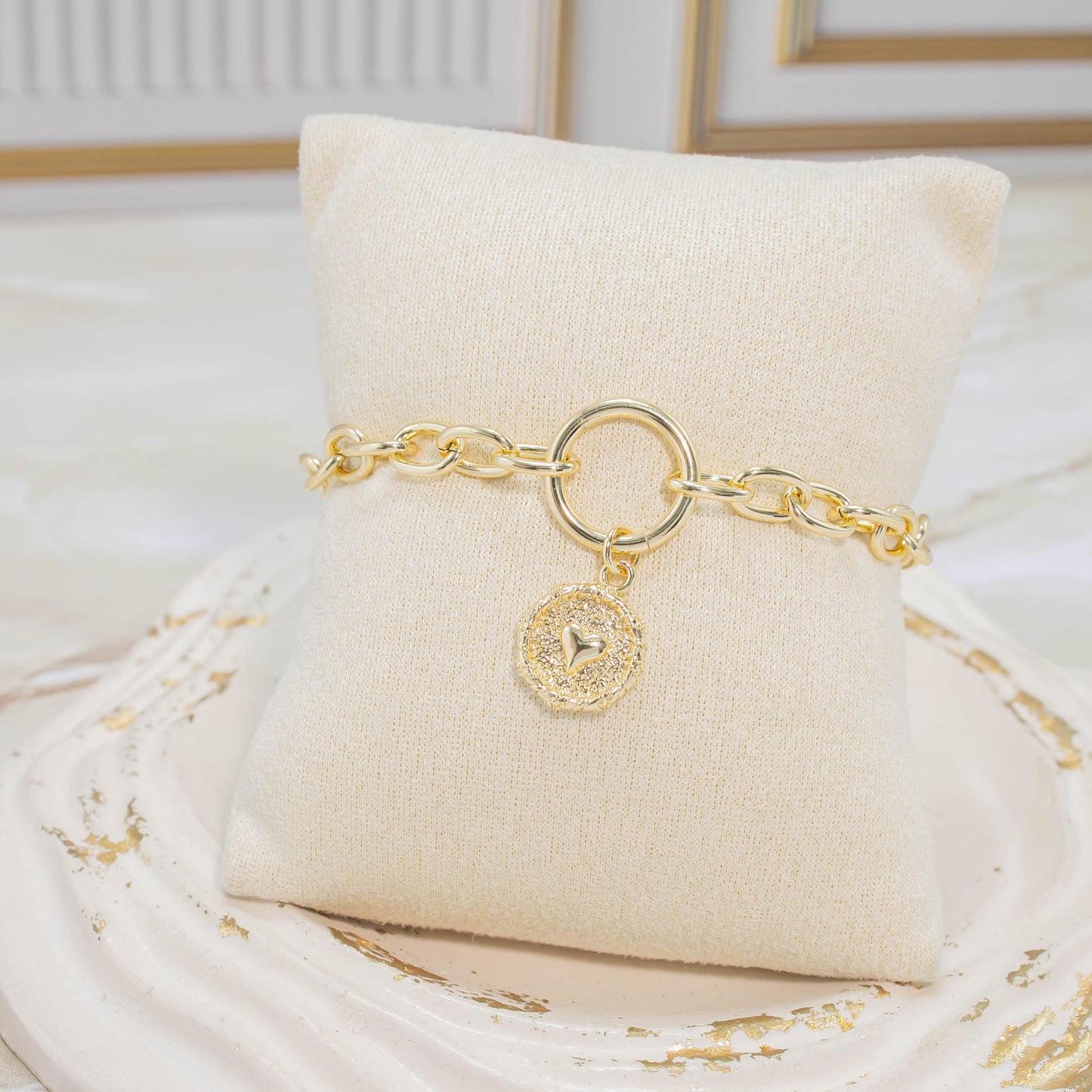 Pulsera dije corazón