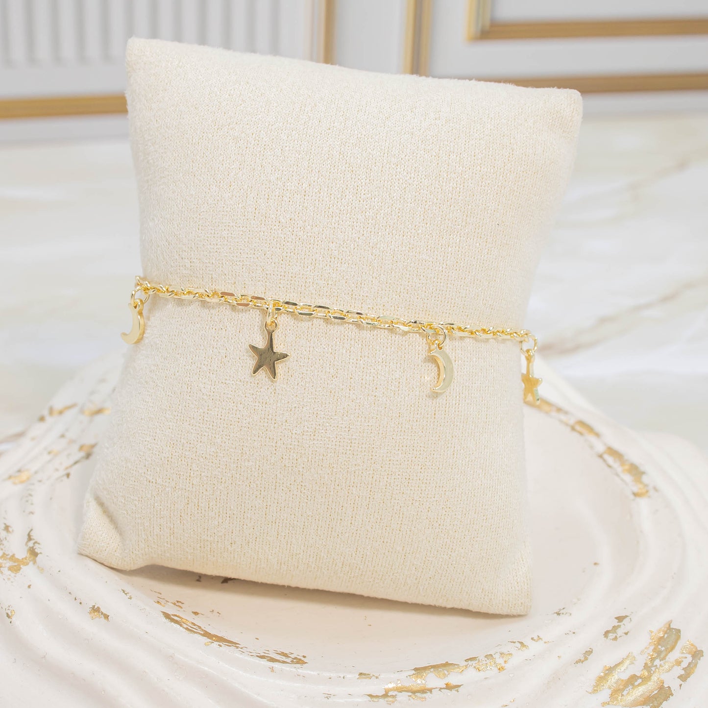 Pulsera luna-estrella