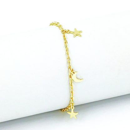 Pulsera luna-estrella