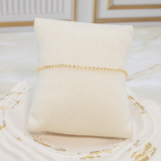 Pulsera balín diamantado