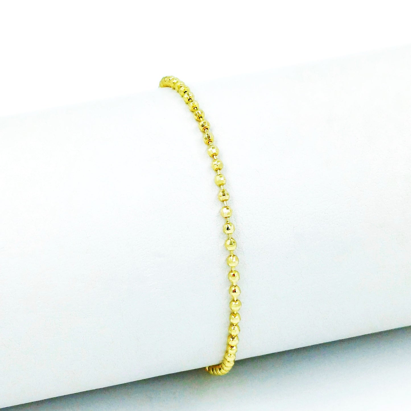 Pulsera balín diamantado