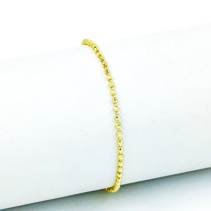 Pulsera balín diamantado