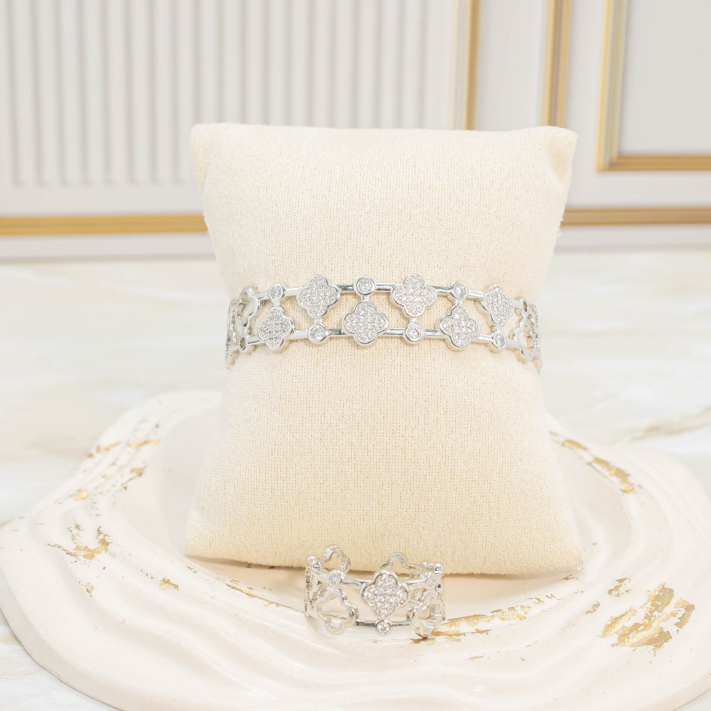 Pulsera + anillo set van cleef P