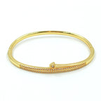 Pulsera aro microzircón flecha