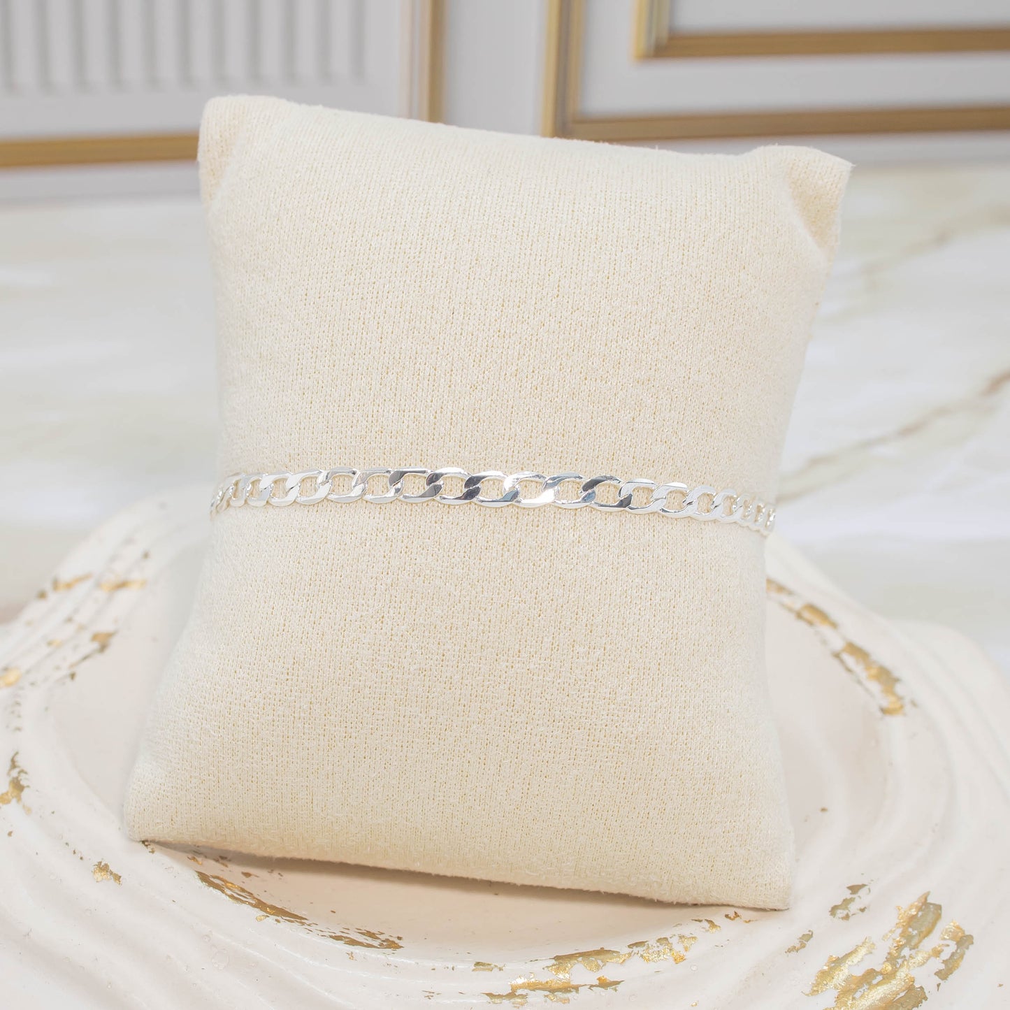 Pulsera cubana plana