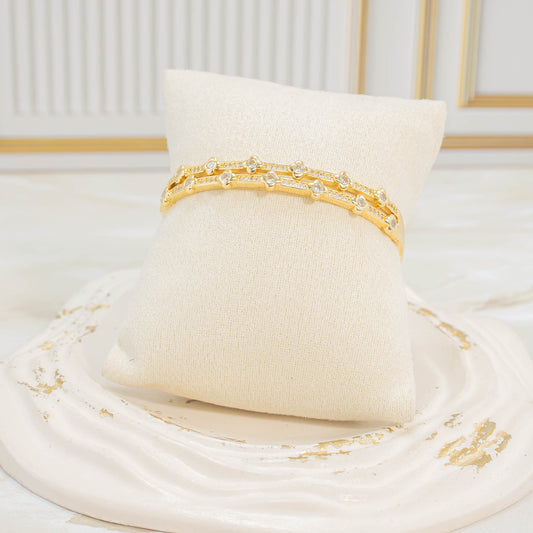 Pulsera aro microzircón