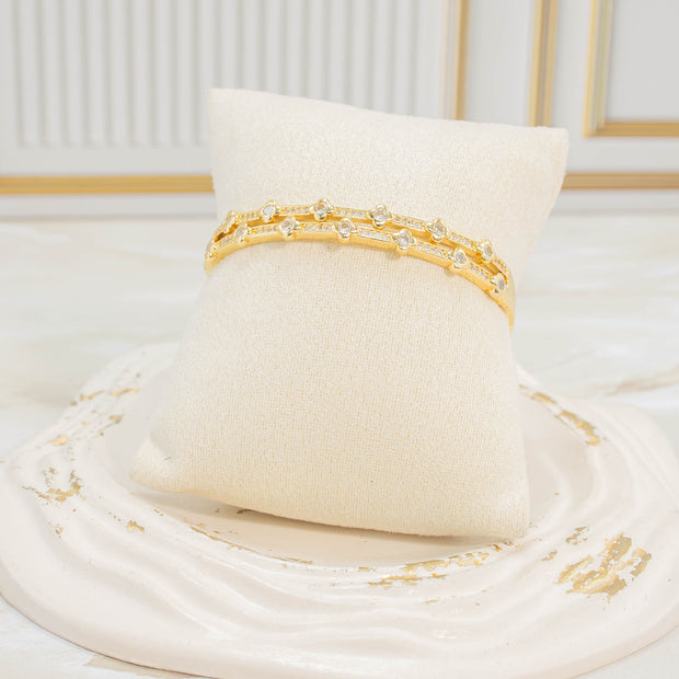 Pulsera aro microzircón