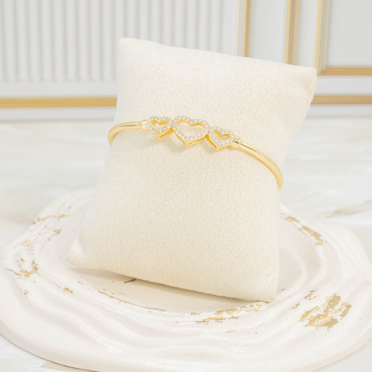 Pulsera aro corazónes