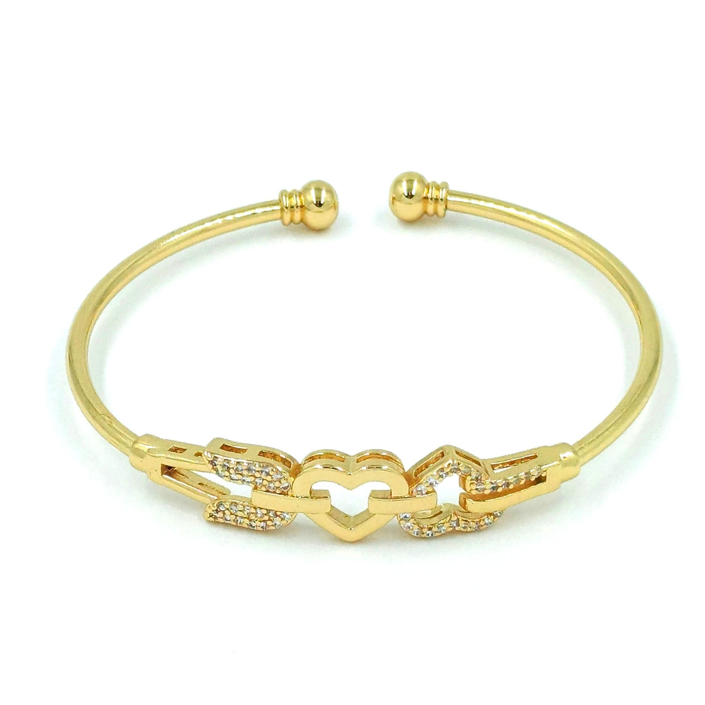 Pulsera aro corazón  unido